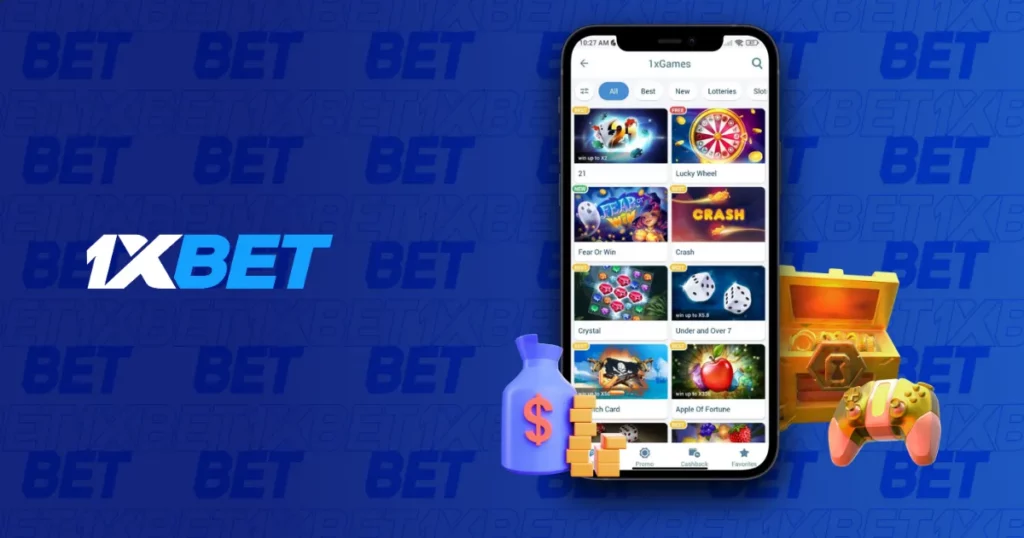 Play 1XBET Casino slots on mobile with the 1XBET app, available for iOS and Android in Thailand.